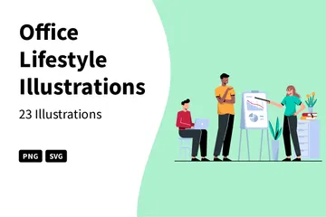 Office Lifestyle Illustration Pack