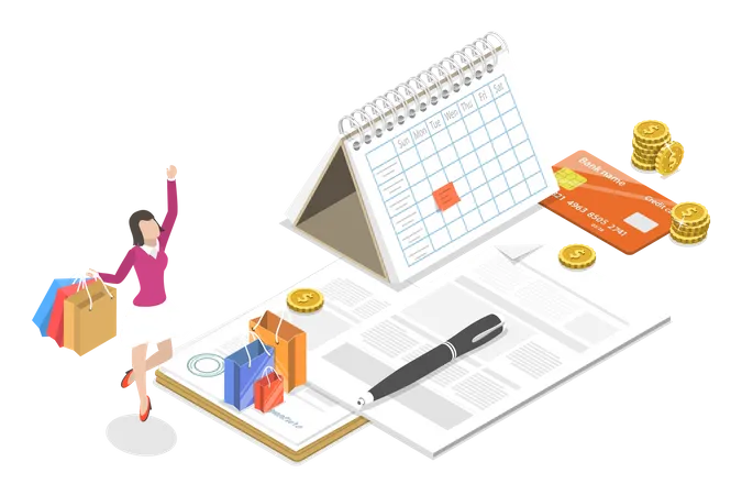 Free Acheter maintenant, payer plus tard  Illustration