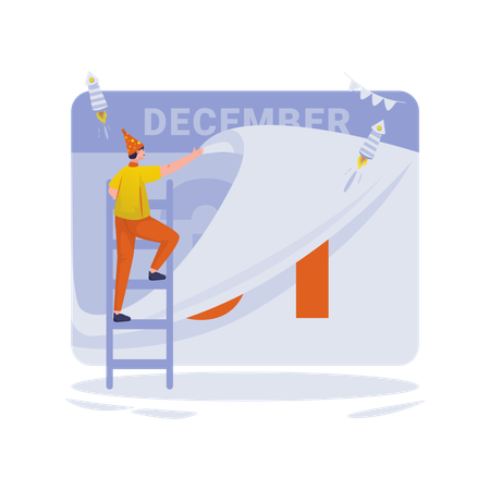 Free Change calendar date  Illustration