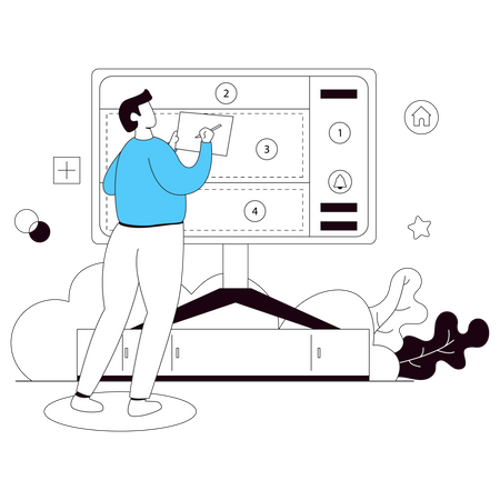 Free Mise en page de conception de sites Web  Illustration