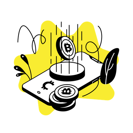 Free Application mobile de crypto-monnaie  Illustration