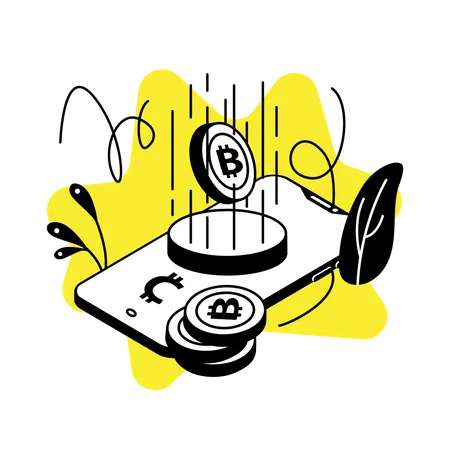Free Application mobile de crypto-monnaie  Illustration