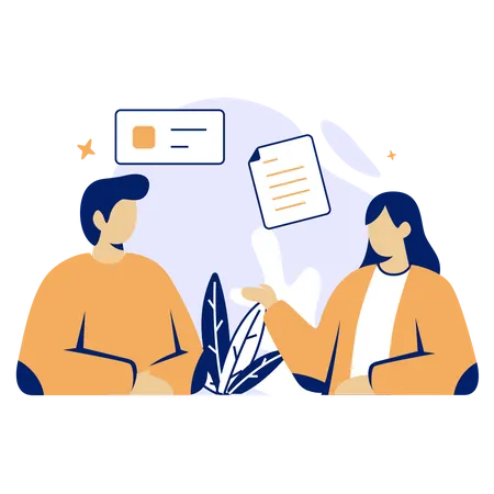 Free Discusión de negocios  Ilustración