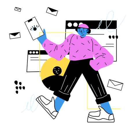 Free Enviar mensagem  Ilustração