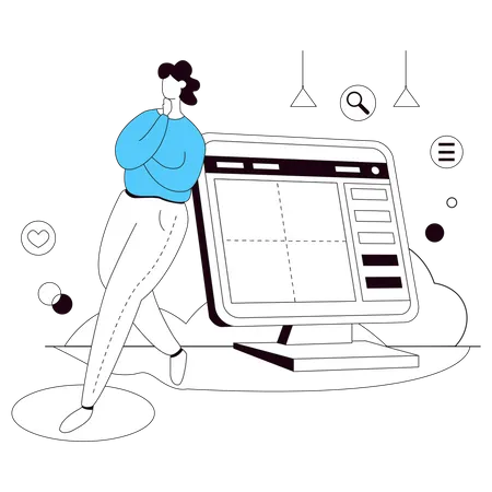 Free Interface du site Web  Illustration