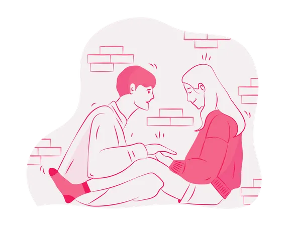 Free Paar  Illustration