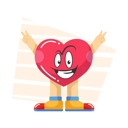 Free Schaukelndes Herz  Illustration