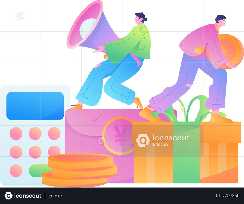Desconto em compras  Ilustração