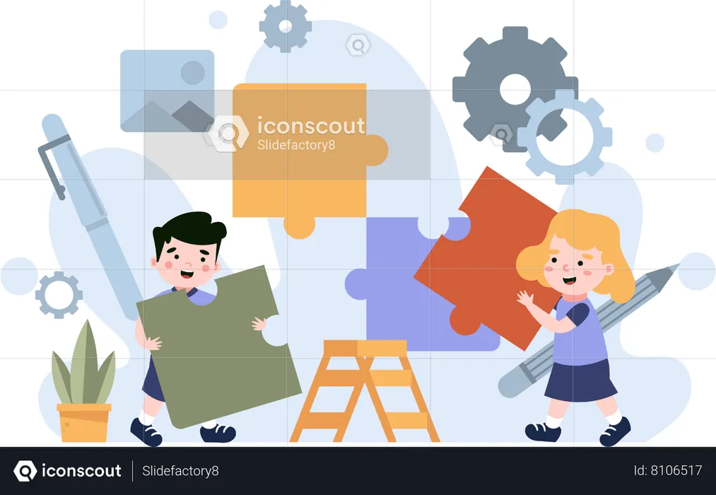 Estudio de formación de equipos  Ilustración