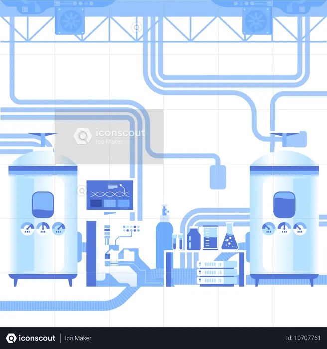 Science lab  Illustration