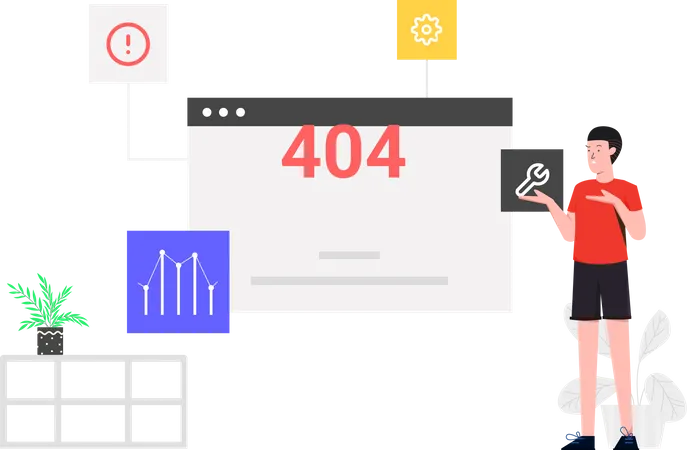 404 error  Illustration