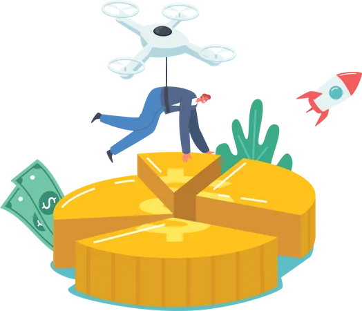 Les actionnaires s'emparent des dividendes  Illustration