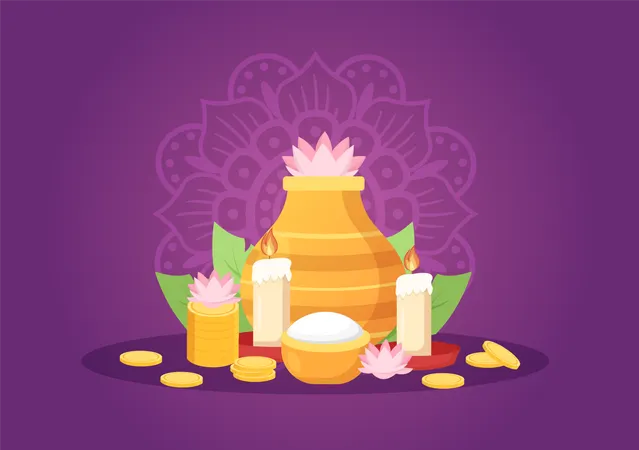 Festival akshaya tritiya  Ilustración
