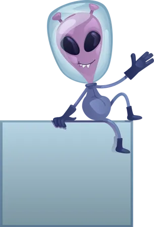 Alienígena amigável  Ilustração