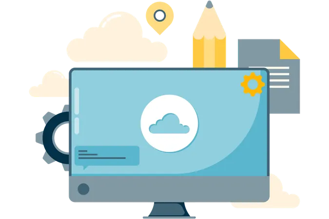 Armazenamento de dados de computador  Ilustração