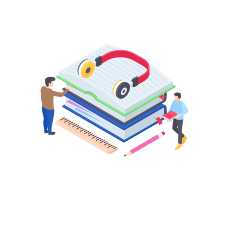 Livros de áudio  Ilustração