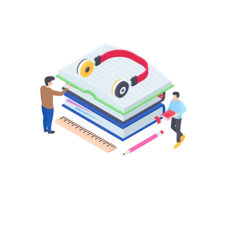 Livros de áudio  Ilustração