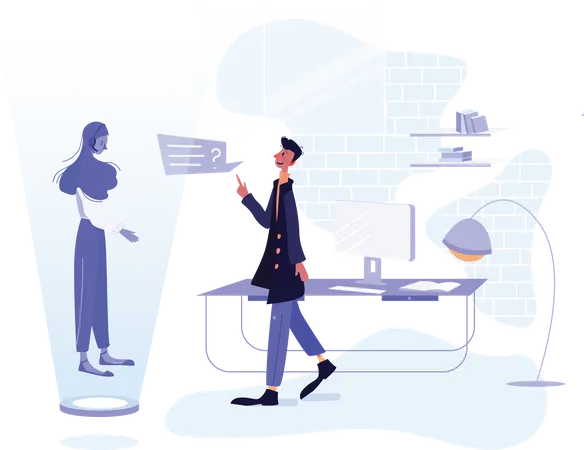 Automação de suporte  Ilustração