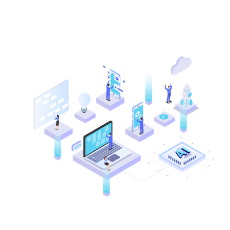 Automação Empresarial  Ilustração
