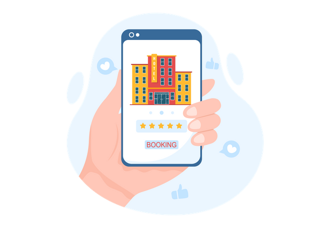 Avaliação do hotel  Ilustração