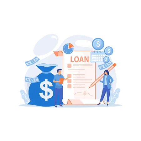 Bank credit  Illustration