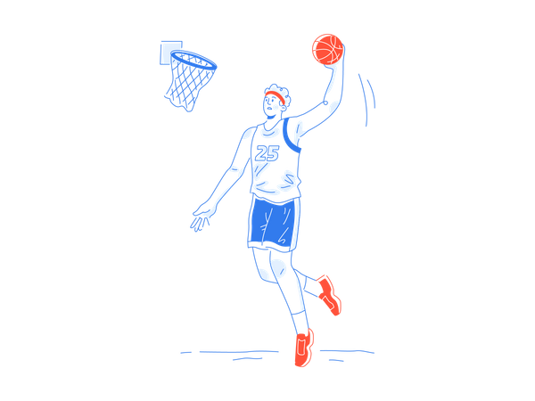 Basketball player  Illustration