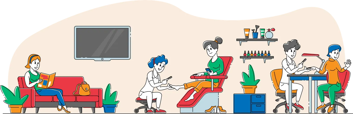 Beauty Salon  Illustration