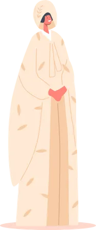 Belle mariée femme en robe de mariée  Illustration