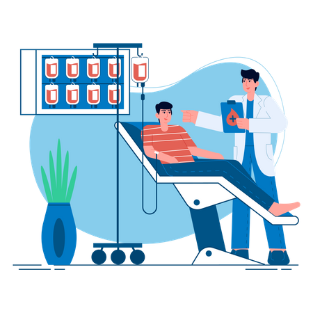 Blutspende  Illustration