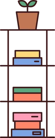 책장  일러스트레이션