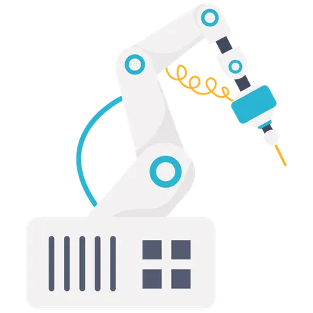 Bras de soudage robotisé  Illustration