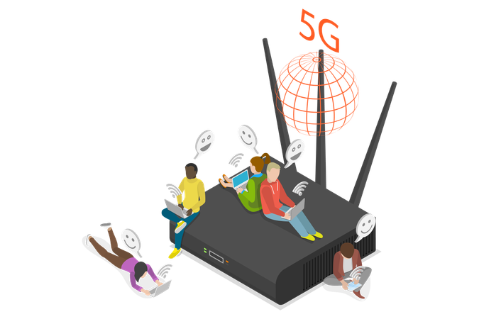 Broadband Service Provider  Illustration