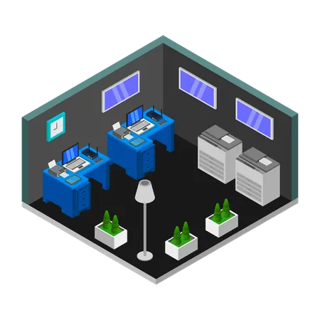 Bureau de travail  Illustration