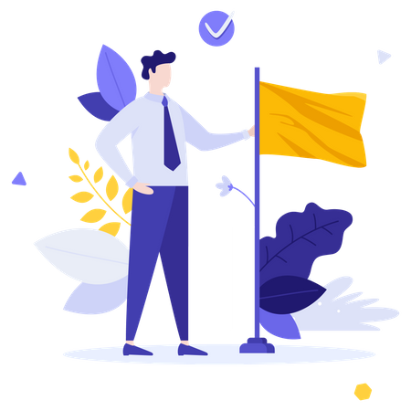 Business Achievement  Illustration