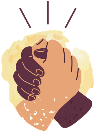 Business deal handshake  Illustration