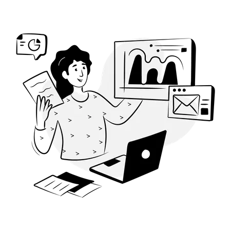 Business Mail  Illustration
