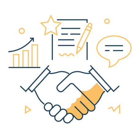 Business Partnership  イラスト