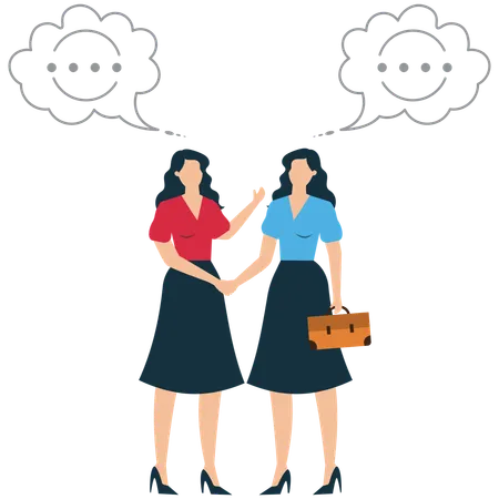 Business people making business agreement  Illustration