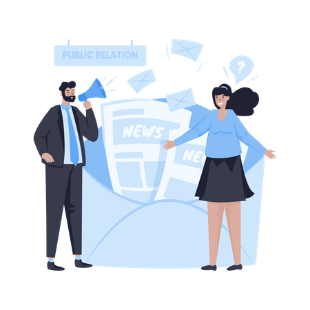 Business public relation  Illustration