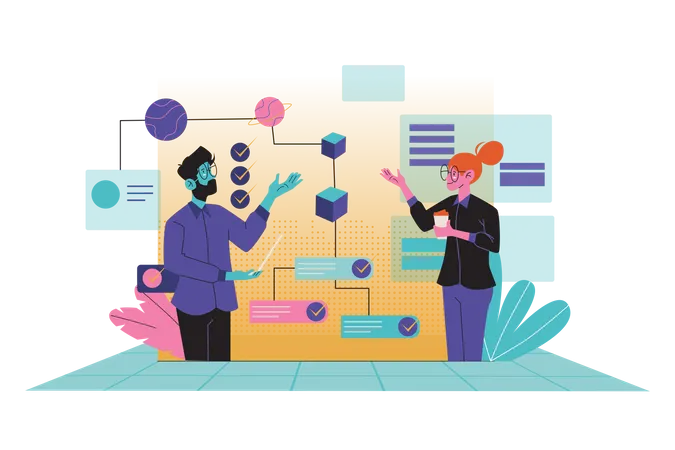 Business task automation  Illustration