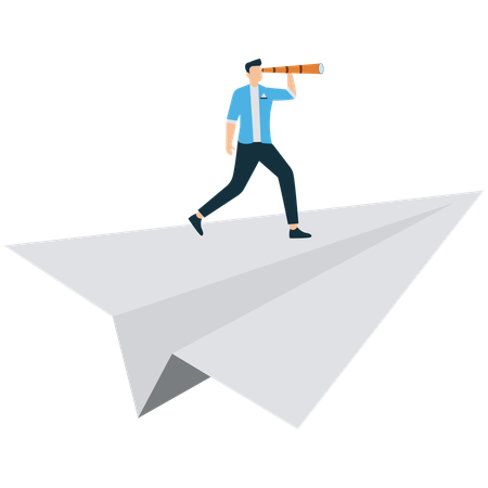 Business Vision and Exploration  Illustration