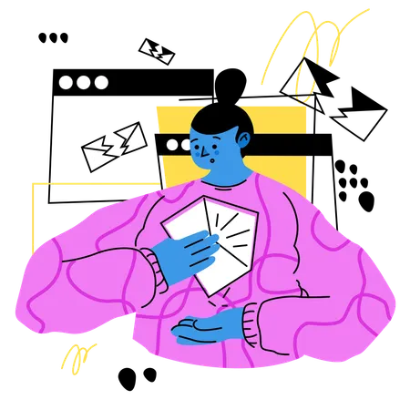 Caixa de entrada  Ilustração