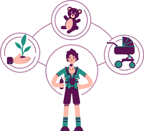 Caregiver archetype  Illustration