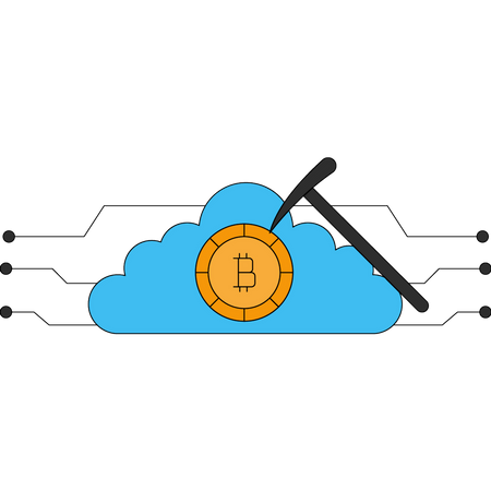 Cloud-Bitcoin-Mining  Illustration