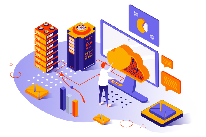 Cloud computing  Illustration