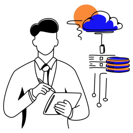 Cloud Computing  Illustration