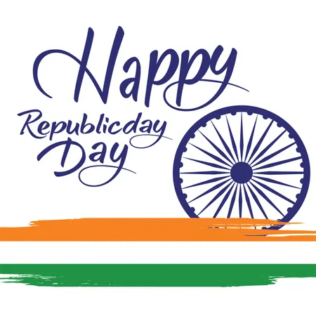 Conceito do Dia da República Indiana  Ilustração