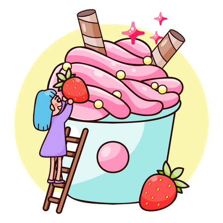 Confectionery Ice Cream  Illustration