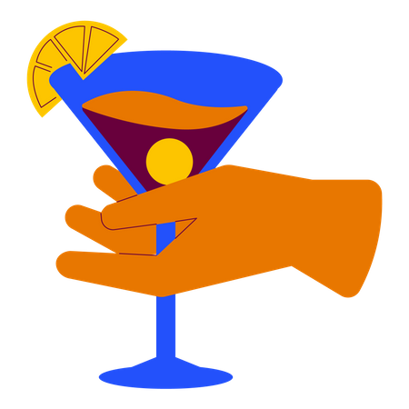 Copo de coquetel  Ilustração