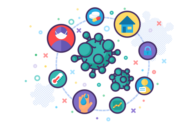 Corona Virus Prevention  Illustration